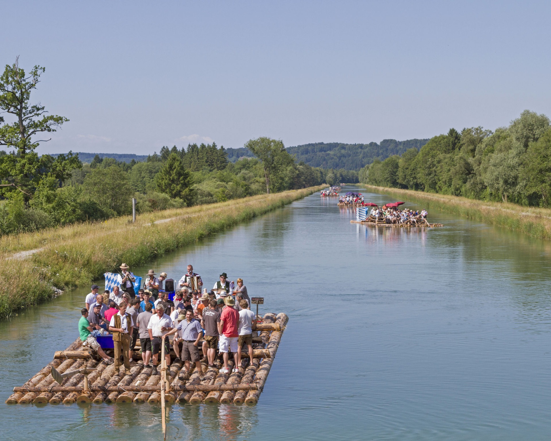 Floßfahrt auf der Isar